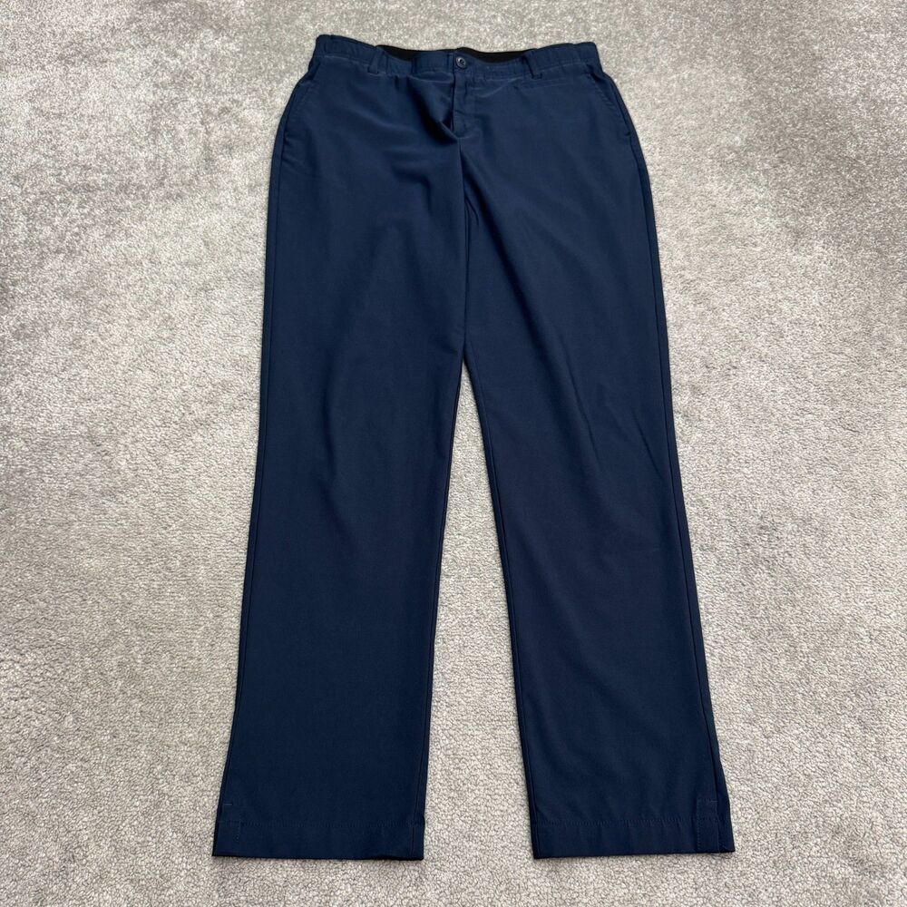 Three Sixty Six Performance Golf Pants Women 10 Navy 4‑Way Stretch Active Casual